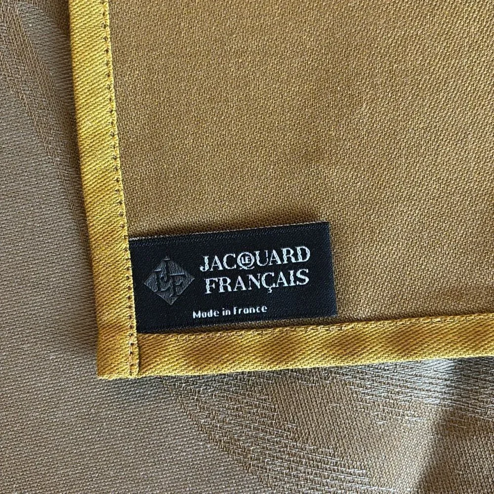 Jacquard Francais NEW Tea Dish Towel Made In France Orange Brown